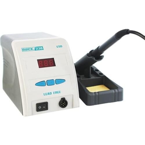 Original Quick 236 SMD BGA Rework Soldering Station Lead Free Digital Display High Frequency Welding Station for Phone Repair