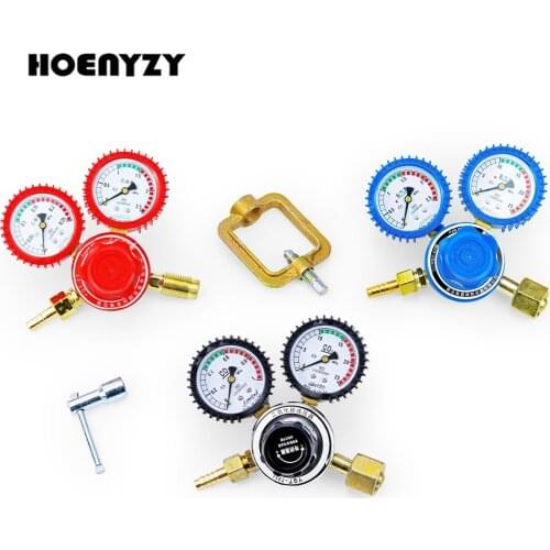 Oxygen/Propane/Acetylene/Nitrogen Pressure Regulator Mig Flow Meter Gauge CO2 Reducer Valve Welding Fit Gas Torch Cutting