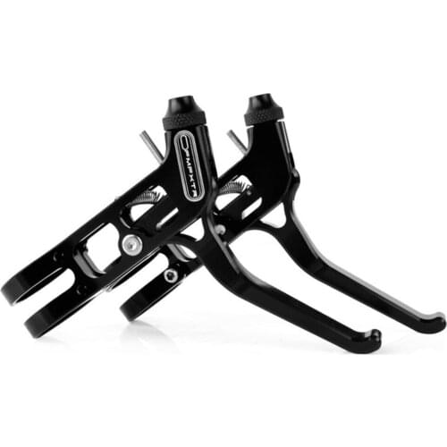 1 Pair Aluminum Alloy Folding Bike Brake Levers Hand Brake Handles Cnc Ultra-light Wire Pull Fixed Gear Brake Levers Hot Sale