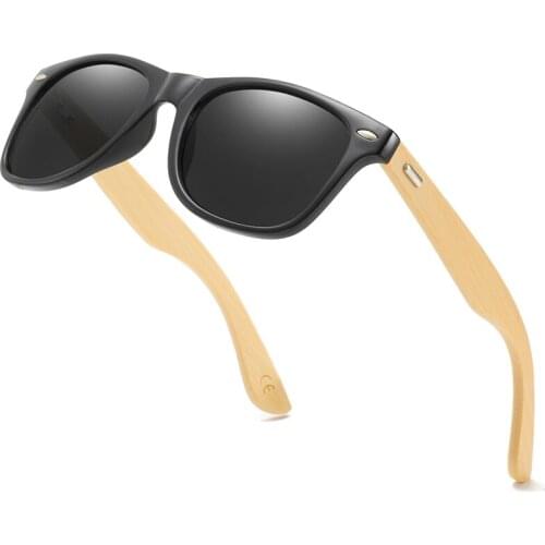 Color Bamboo Sunglasses Men Wooden Sunglasses Women Brand Designer Mirror Original Wood Sun Glasses Retro De Sol Masculino