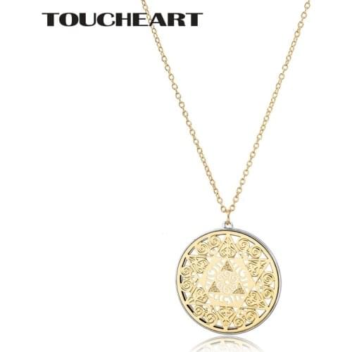 TOUCHEART Long Hexagonal Star Necklace&Pendants Gold Women Men Display Necklace Charms Chain Holder Statement Necklace SNE190008