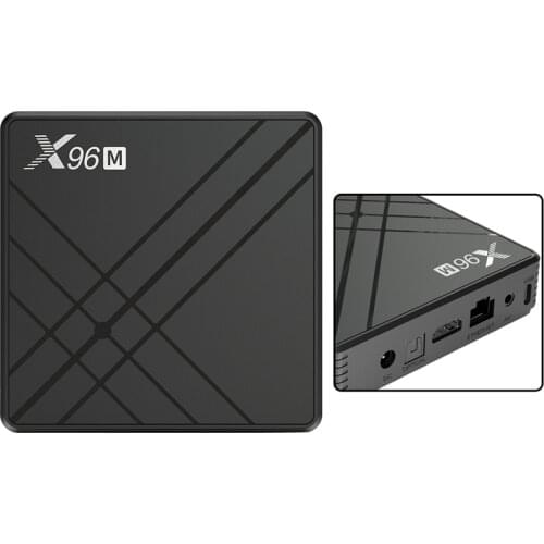 X96M Set-Top Box Allwinner H603 Quad-Cor 4G+64G USB3.0 Android 9.0 with BT+2.4G+5G WiFi Network TV Box Player