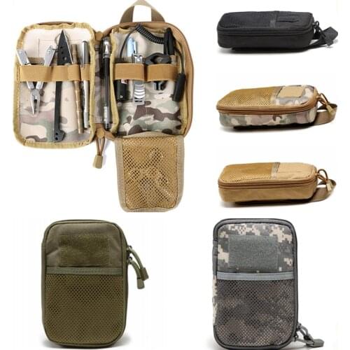 CQC Outdoor Tactical Waist Pouch Molle Military Army Accessories EDC Tool Pouches Camping Hiking Hunting Storage Bag