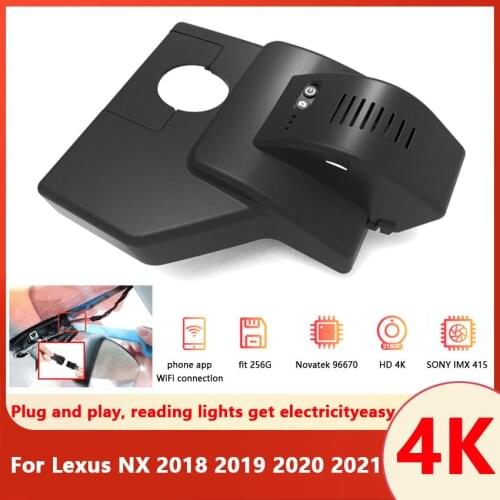 4K Easy Installation Car DVR Wifi Dash Cam Video Recorder Camera For Lexus NX Series NX300H NX300H 4WD Duluxe NX200T 4WD F SPORT