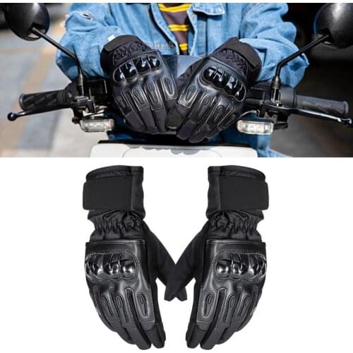 Hard Shell Waterproof Windproof Winter Warm Cycling Motorcycle Racing Gloves