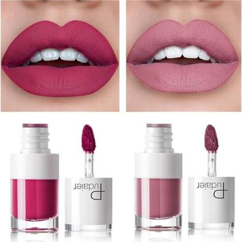 Pudaier 16Color Nude Matte Lipstick Waterproof Liquid Lipstick Long Lasting Moisturizer Women Red Lip Stick Tint Makeup Cosmetic