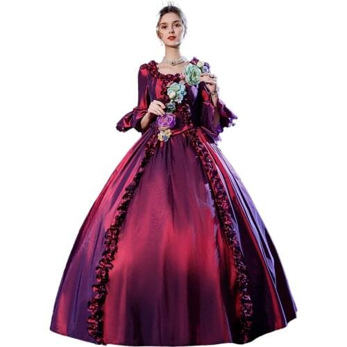 High-end Court Rococo Baroque Marie Antoinette Ball Dresses 18th Century Renaissance Historical Period Dress Victorian Gown