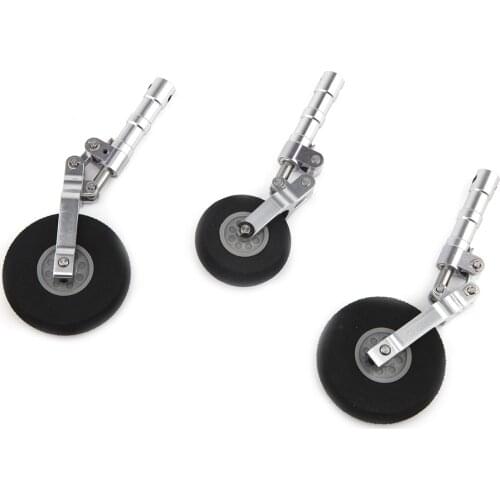 1 Set Aluminum Alloy Undercarriage Anti-vibration Landing Gear For Class 120 RC Airplane Parts
