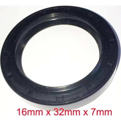 16mm x 32mm x 7mm NBR Nitrile Rubber Double Lip Oil Resistant Seal