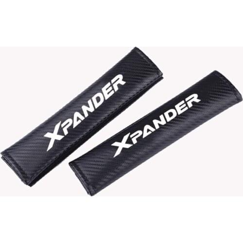 2Pcs PU Fashion Car Seat Belt Cover Car Seat belt shoulder Pads for Mitsubishi Xpander