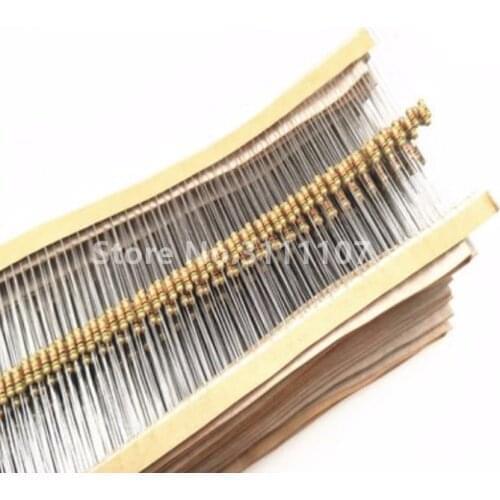 200PCS/LOT 1/4W 1K Ohm Carbon Film Resistors 1000 Ohm 1KR Color Ring Resistance 5%Error