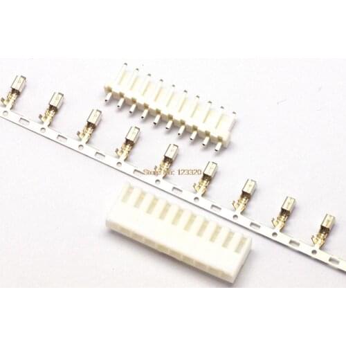 50sets/lot VH Connector 10Pin,Pitch:3.96MM, Side Entry Type Locking Header + Terminal + Housing, VH3.96-10P