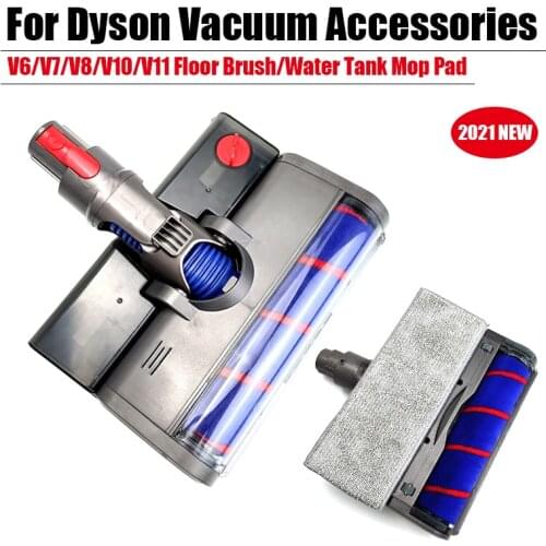 For Dyosn V11 V10 Accessories V6 V7 LED Electric mop V8 Floor Brush Head Water Tank Mop Pad Replacement vacuum Cleaner parts