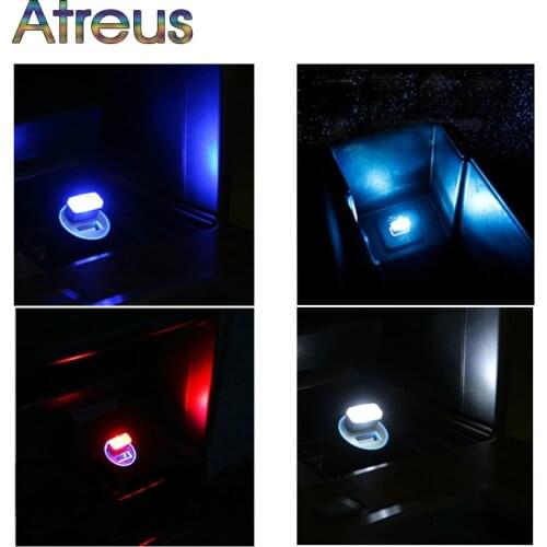 Atreus Car Styling USB Atmosphere LED Lamp Light For Peugeot 307 206 308 407 207 508 208 406 2008 Lada Vesta Granta Accessories