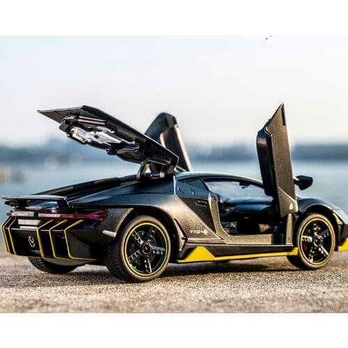 LP770 1:32 Lamborghinis Car Alloy Sports Car Model Diecast Sound Super Racing Lifting Tail Kids Toy Car For Children Boy Gift