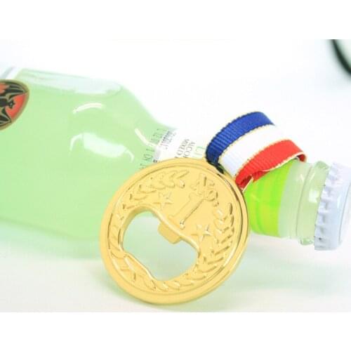 Free shipping by DHL Wholesale 50 Pieces No.1 Winner Gold Medal Bottle Opener lin3236