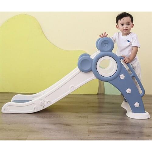 Baby Slide Children Indoor Home Safety Slide outdoor Kindergarten Slide Kids Playground Sports Game Toys include Basketball Hoop