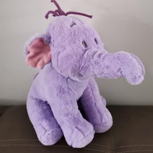 Disney Winnie The Pooh Friend 26cm Lumpy Heffalump Plush Doll Cute Stuffed Animals Purple Elephant Plush Toys Kids Gifts