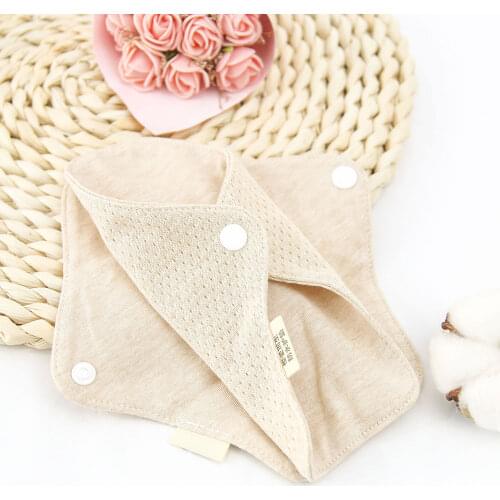 1pc Reusable Menstrual Pads Washable Cotton Sanitary Pads Women Napkin Soft Panty Liner Cloth Pad Feminine Hygiene 18*6cm