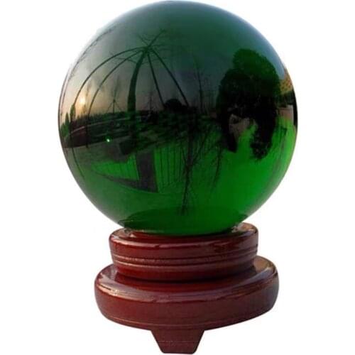 40-60mm Rare natural quartz green crystal healing ball + 5AAA