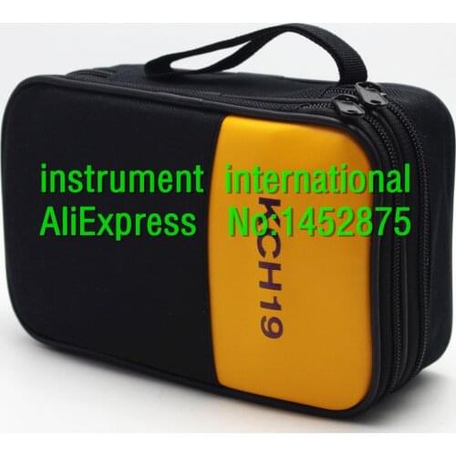 KCH19 Double Layer Zipper Carrying Case / Bag for FLUKE HIOKI SANWA UNI-T Kyoritsu CEM HYELEC Victor multimeter MULTI meter
