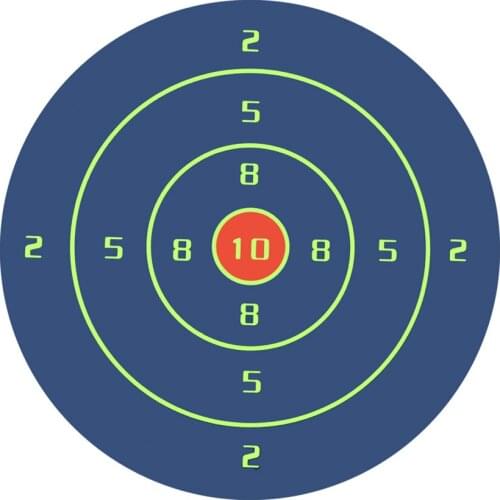 BC 200pcs/Roll Shooting Target Adhesive Shoot Targets Splatter Reactive Stickers 10cm Flowering Splash Reactivity Shoot Aim Blue