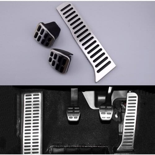 3pcs Manual Transmission Fuel Brake Clutch Pedal Cover Fit For VW Golf Jetta MK5 MK6 CC Scirocco B6