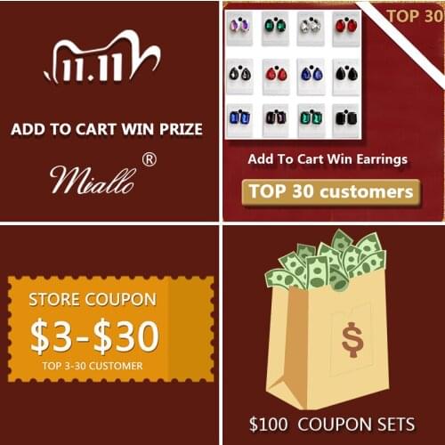 Miallo 11.11 GLOBAL SALE# Add to Cart & Wishlish, Win Free Gift and 50% off Coupons