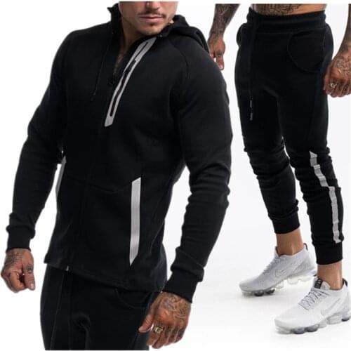 Male Tracksuit sets Hoodies+Pants Mens clothing Brand sporting suit men Suit Men Hoodies Sets Mens Gyms Sportswear Jogger Suit