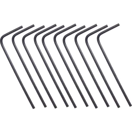 Pack of 10 Iron Bridge Hexagon Wrench Spanner 0.05inch for Electric Guitar/Bass Accessory