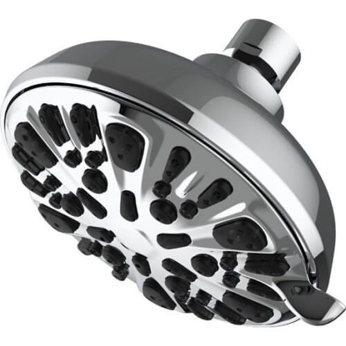 Shower Head Multi Function High Pressure Plating Adjustable Spray Supplies for Bathroom Silver