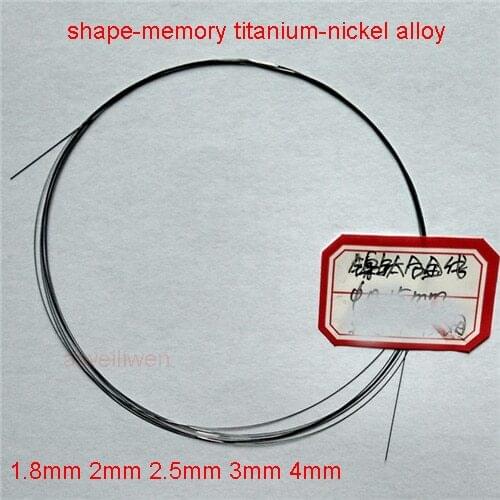 Nickel titanium nitinol chromel alloy NiTi Memory Hyperelastic wire filament 1.8mm 2mm 2.5mm 3mm 4mm