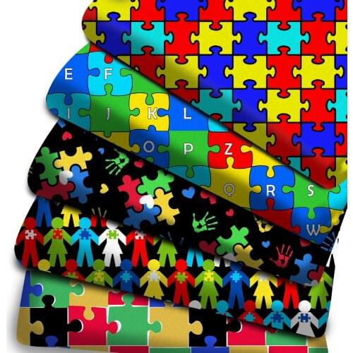 50*145cm Patchwork AUTISM Polyester Cotton Fabric for Tissue Sewing Quilting Fabrics Needlework Material DIY Handmade,c17118