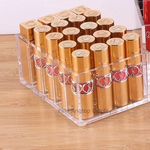 Acrylic Makeup Powder Organizer Blushers Holder Box Jewelry Storage Display 5 Spaces