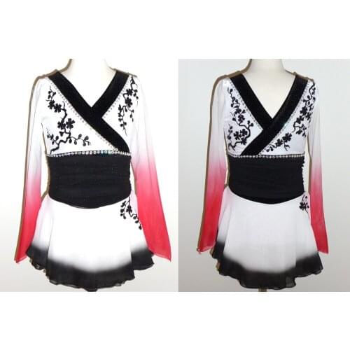 Ice Skating Dress Competition Figure Skating Baton Twirling Costume Adult Child Color Can Be Chosen By Itself