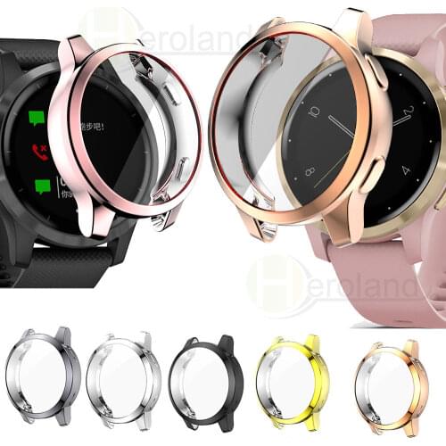 Full Protective Case Cover Shell For Garmin Venu 2 2S SmartWatch protector Accessories For Garmin Vivoactive 4 4S Frame 360 TPU