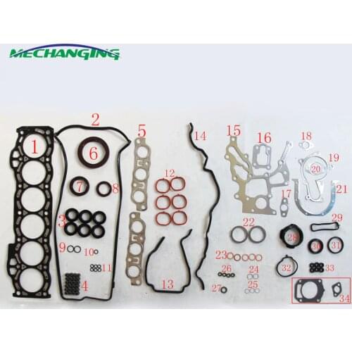 FOR LEXUS IS 1GFE Engine Compartment Gasket Stainless Steel Full Set Auto Parts Engine Gasket 04111-70110 04111-70151