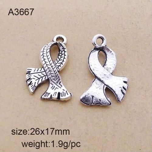 25Pcs Antique Silver Zinc Alloy Scarf Charms Pendants For Jewelry Making Charm Handmade DIY 26*17mm