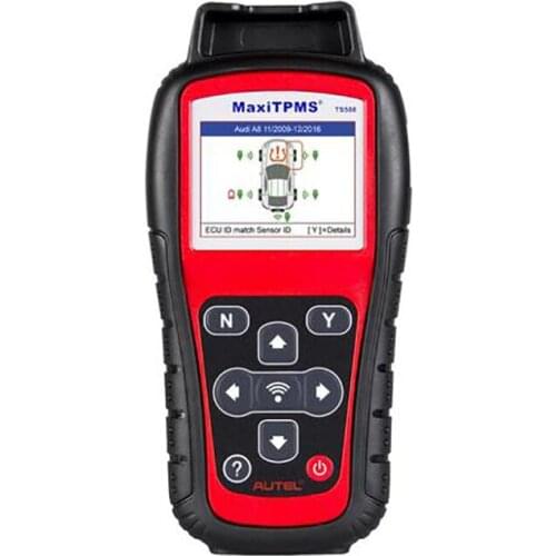 Autel MaxiTPMS TS508K Tire Pressure Monitoring System Reset TPMS Replacement Tool with 8pc Sensors