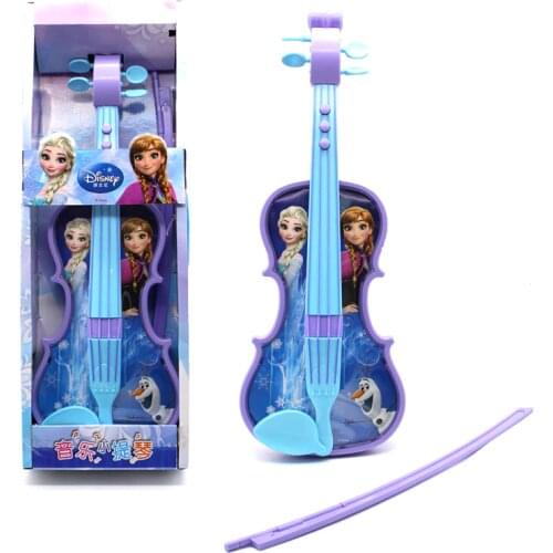 Disney kids frozen princess violin toy electric simulation playing guitar music toy cartoon baby musical instrument toys