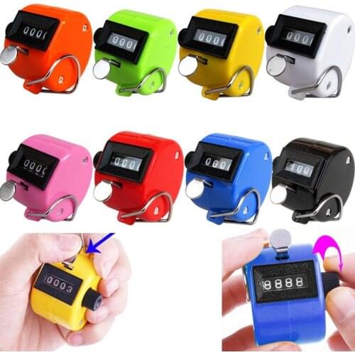 Digital Hand held Tally Counter 4 Digit Number Clicker Manual Counting Tally row Golf counter digital click finger tally counter