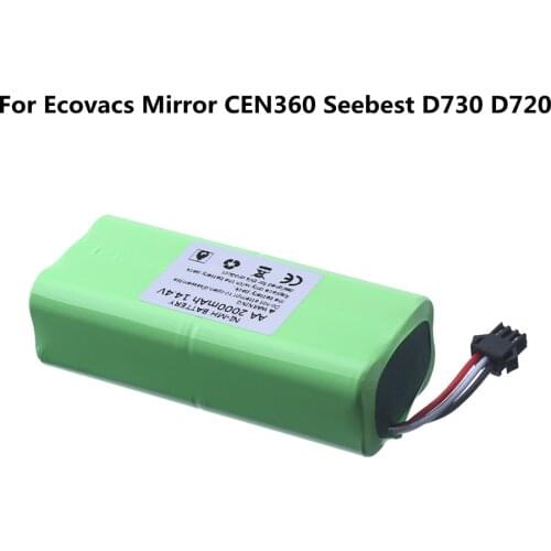 14.4v 2000mah 3000mah rechargeable battery pack for Seebest D730 Seebest D720 Ecovacs Mirror CEN360 robot Vacuum Cleaner Parts