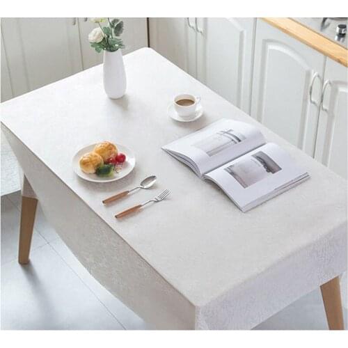 180x180cm One-time Waterproof Oil-proof Tablecloth PEVA Lace Pattern Table Cloth Household Table Decorate Dust Cover Cloth
