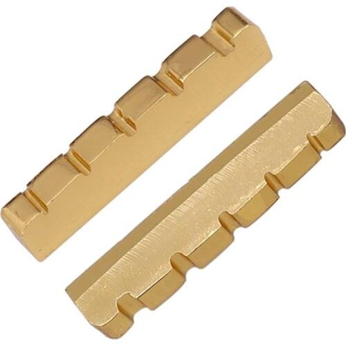 2Pcs 45 x 6 x 8.8-8mm guitar accessories Brass Nut for 5 String Electric Bass guitar parts