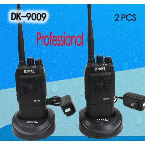 2 PCS DK-9009 profession Walkie Talkie Radio Portable 10KM VHF/UHF Radio Two Way Radio communicator yaesu sq transceiver