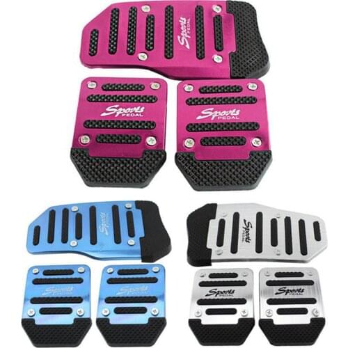 2019 Hot Universal Aluminum Manual Transmission Car Non-slip Pedal Manual Car Brake Clutch Accelerator Alloy Antiskid Foot Tread