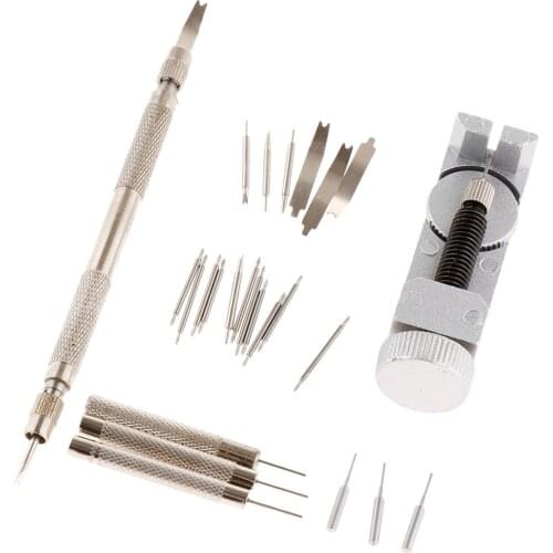 25Pcs Bulk Watch Band Strap Link Pins Remover Wrench Repair Tool Kit Set Replacement