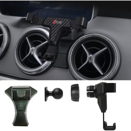 For Mercedes-Benz CLA GLA Class Car Phone Holder MB X156 C117 GLA200 GLA250 CLA180 CLA220 Air Vent Clip Adjust Stand GPS Bracket