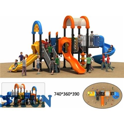 Safety slide outdoor playground equipment OPB19-067B