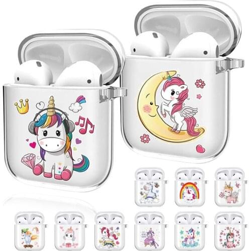 Earphone Case for Apple AirPods 1st Gen/2nd Gen Unicorn Series Wireless Bluetooth Earphone Cover Soft Silicone Protective Case